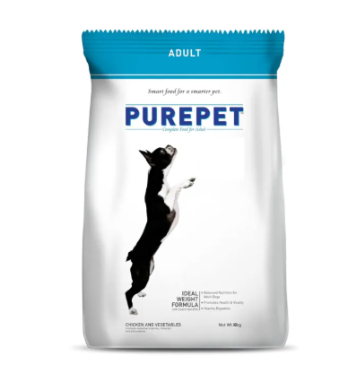 Purepet Adult Dry Dog Food Chicken & Vegetable Flavour,